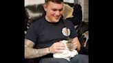 Kitten was trapped, but got rescued, a new name and home by Lexington firefighters