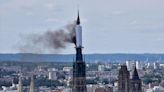 Rouen cathedral evacuated after spire catches fire