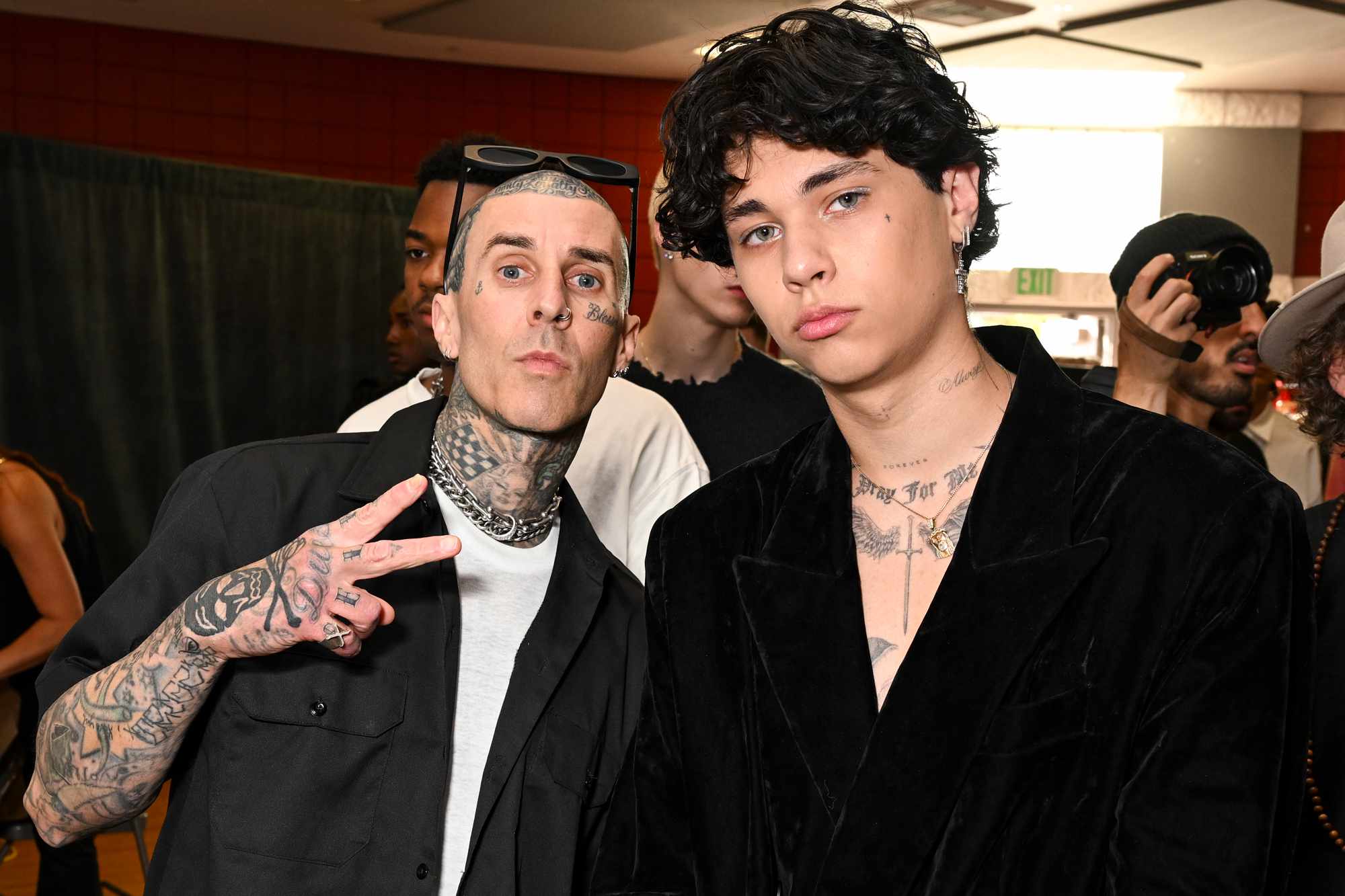 Travis Barker Says He’s ‘So Proud’ to Have His Son Landon Join Him on Tour with Blink-182 (Exclusive)