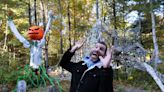 'Giants of Rye': Meet the creator of two-story Halloween creatures on West Road