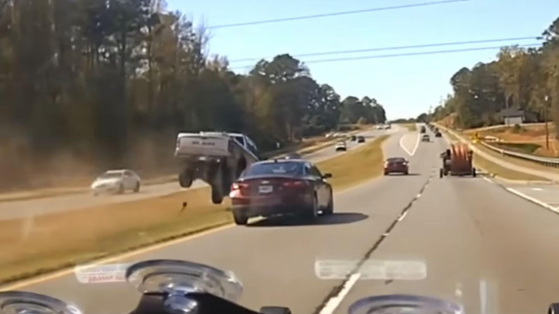 Explosive Ram Truck Chase In Georgia Ends Shockingly