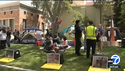 Pro-Palestinian encampment set up at Chapman University