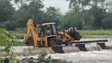 Video: 15 Students Stranded On Flooded MP Bridge Rescued On Bulldozer