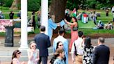 Pro-Palestinian protests, alongside celebrations and photos, mark UNC’s graduation day