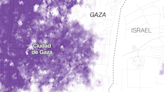 Estos mapas muestran la extrema densidad de población en Gaza