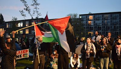 Photos: Belgian and Dutch students join Gaza protest wave