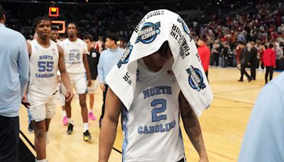 UNC basketball coach Hubert Davis explains bench minutes after loss to Alabama