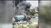 Neighbors want answers after garbage truck fire destroys cars