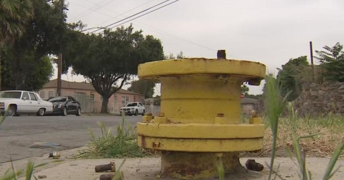 Water company installs locked shields over fire hydrants in South LA to prevent theft