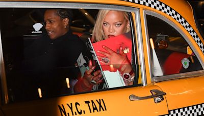 Rihanna and A$AP Rocky paint New York City red for Mother’s Day