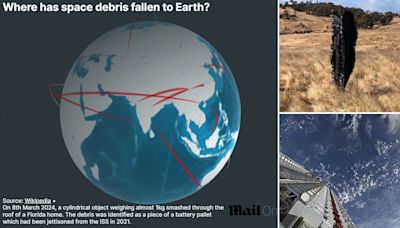 The out-of-control rockets that have crashed to Earth REVEALED in map