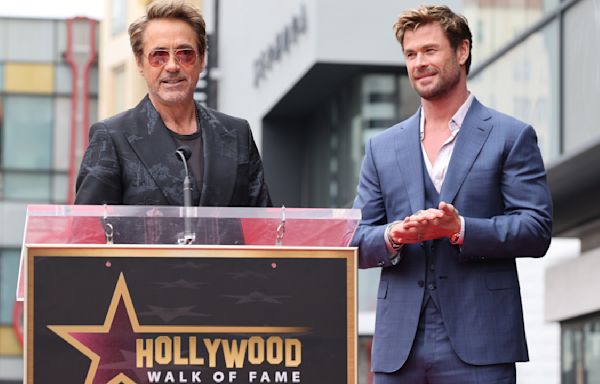 Robert Downey Jr. Called Up The Avengers To Help Roast Chris Hemsworth During His Hollywood Walk Of Fame Ceremony