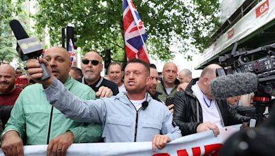 Thousands attend central London protest organised by Tommy Robinson
