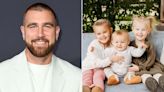 Travis Kelce Comments on Footage of Brother Jason Kelce Wrangling His Girls for Holiday Card