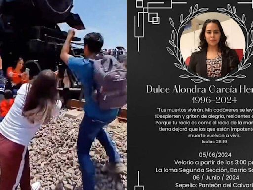 Sepultan a Dulce Alondra, la mujer que murió golpeada por locomotora “La Emperatriz” en Hidalgo