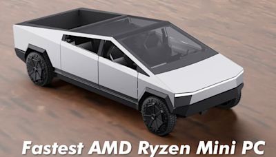 Tesla Cybertruck-Themed Mini PC Rolls Into View With Ryzen Riding Shotgun