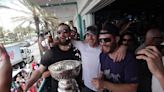 Florida Panthers hit the beach with the Stanley Cup after winning championship