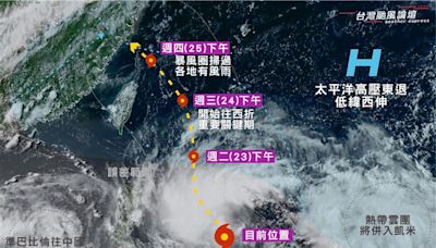 凱米颱風強度至少可達中颱上限 專家曝對台灣完整影響：這天風雨最明顯
