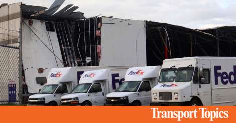 Tornadoes Destroy Michigan FedEx Facility but Workers Safe | Transport Topics