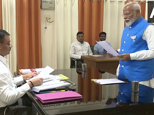 PM Modi Files Nomination For Varanasi