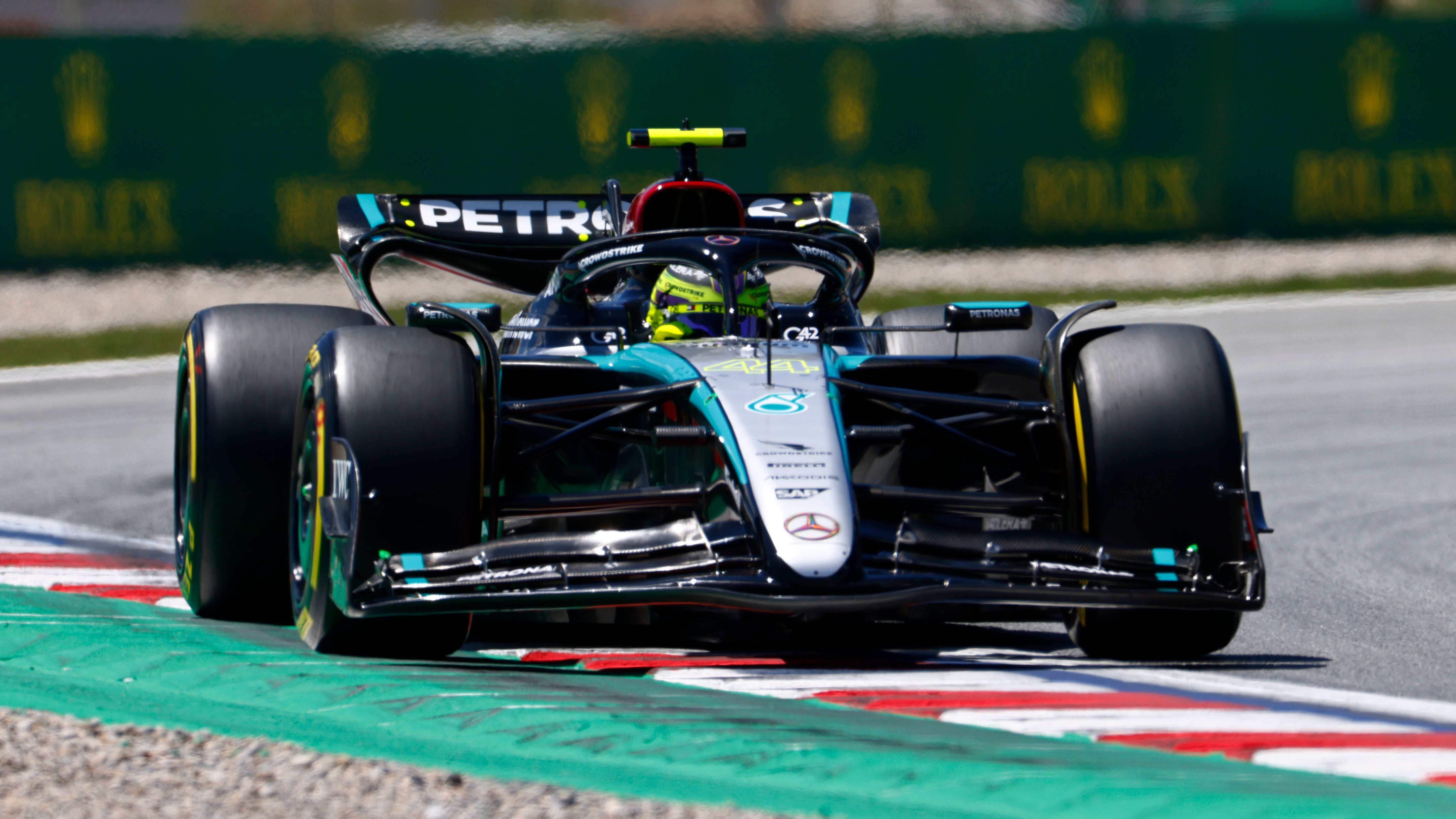 Lewis Hamilton sets pace in practice for Spanish Grand Prix