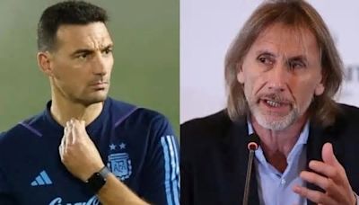 Gareca palpitó el partido con la Selección Argentina con un mensaje para Scaloni: "Vamos a ir"