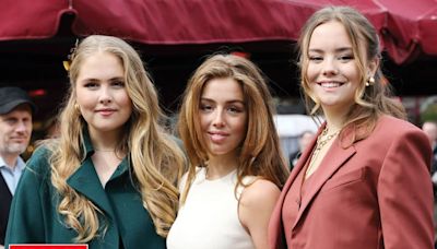 Las hijas de Máxima: las princesas Amalia, Alexia y Ariane impactaron con sus looks y un accesorio made in Argentina