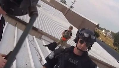 Bodycam footage shows sniper dead on roof after Trump assassination attempt