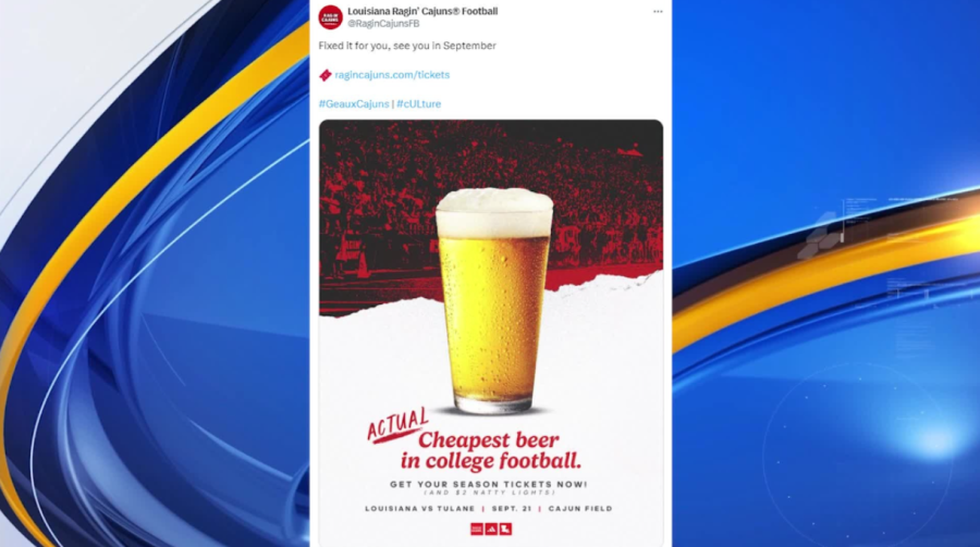 UL gets national attention after Twitter talks over who has the cheapest game day drinks