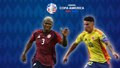 Dónde ver Colombia vs Costa Rica HOY: canal tv online del duelo por fecha 2 del Grupo D de la Copa América 2024