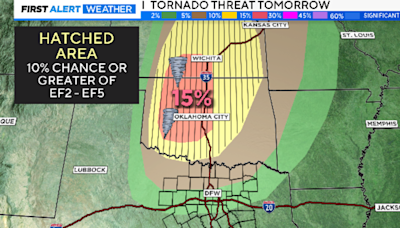 Slight risk of strong storms in North Texas Monday