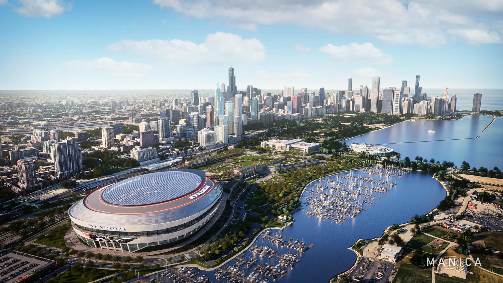 Chicago Bears meet with aides for Governor JB Pritzker in Springfield about new lakefront stadium