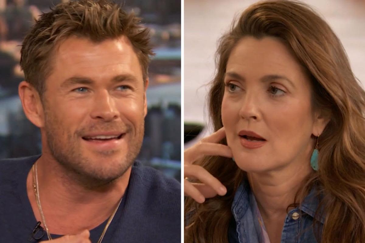 Drew Barrymore and Chris Hemsworth were too afraid to approach each other at a hair salon 10 years ago: "I was freaking out the whole time"