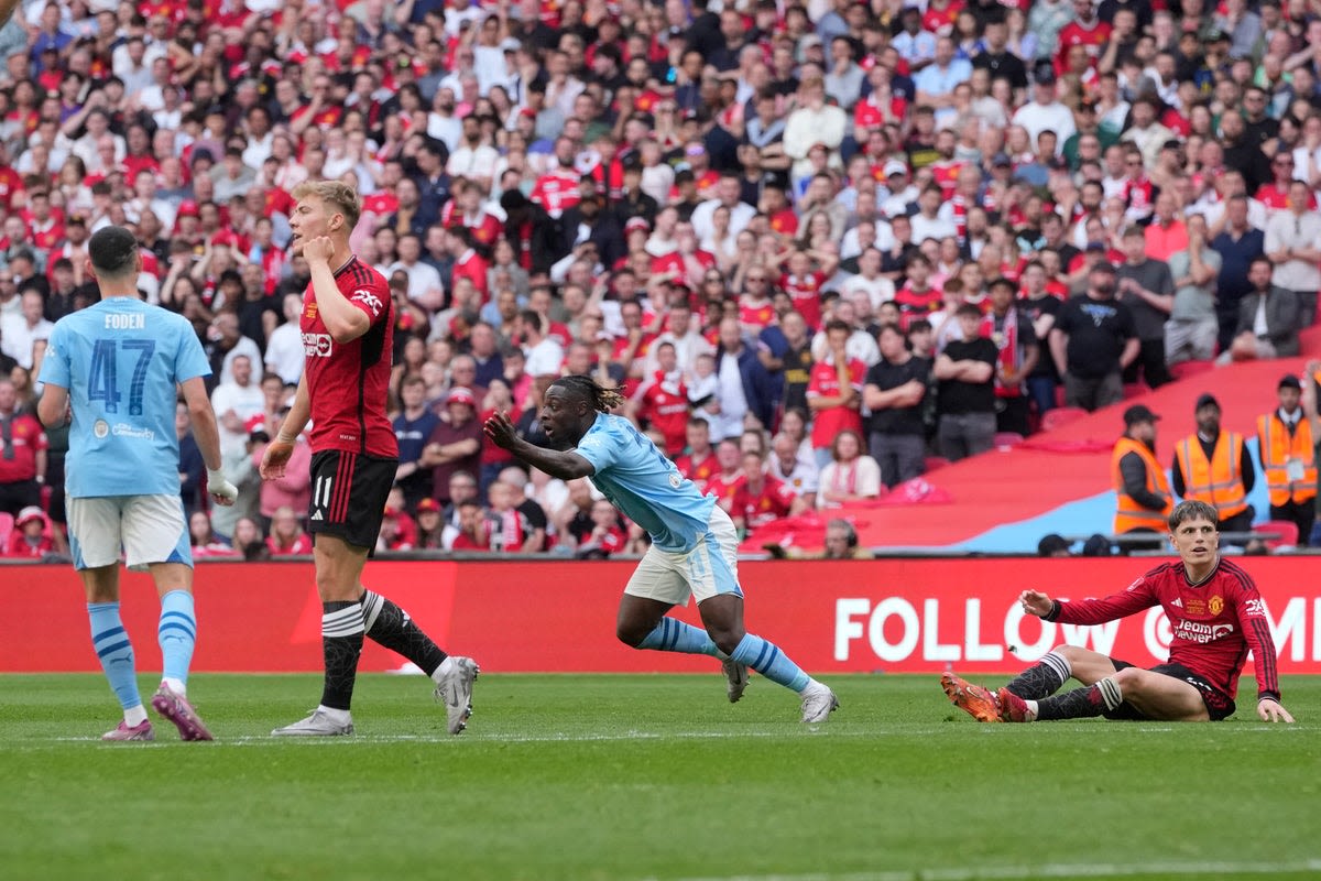 Man City vs Man United LIVE: FA Cup final latest updates as Jeremy Doku scores late on as City chase comeback