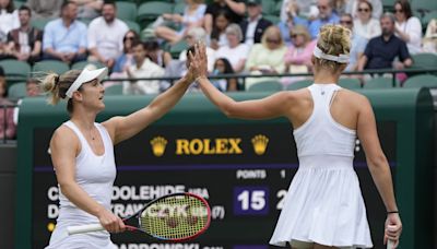 Siniakova and Townsend to play Routliffe and Dabrowski in Wimbledon women's doubles final