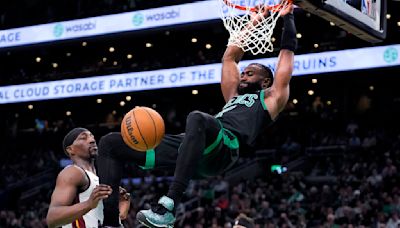 Celtics advance to East semifinals, beating short-handed Heat 118-84 in Game 5