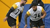 Troy Fautanu unfazed by switch to right tackle on 1st day of Steelers rookie minicamp