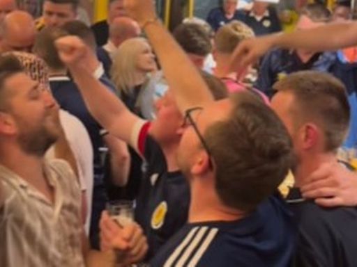 Tartan Army perform Lewis Capaldi classic in Stuttgart pub ahead of Hungary clash