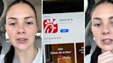 ‘Always order with the app so I don’t hear their judgment’: Chick-fil-A customer tries to upgrade her combo. She can’t believe the worker’s response