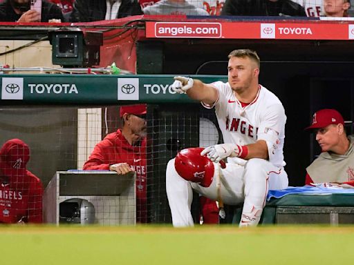 Mike Trout leading majors in home runs, but is looking for more consistency at the plate