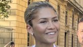 Zendaya is effortlessly stylish as she goes braless in Paris