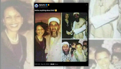 Fact Check: Images of Bin Laden with Obama, Condoleezza Rice and Hillary Clinton Are Fake