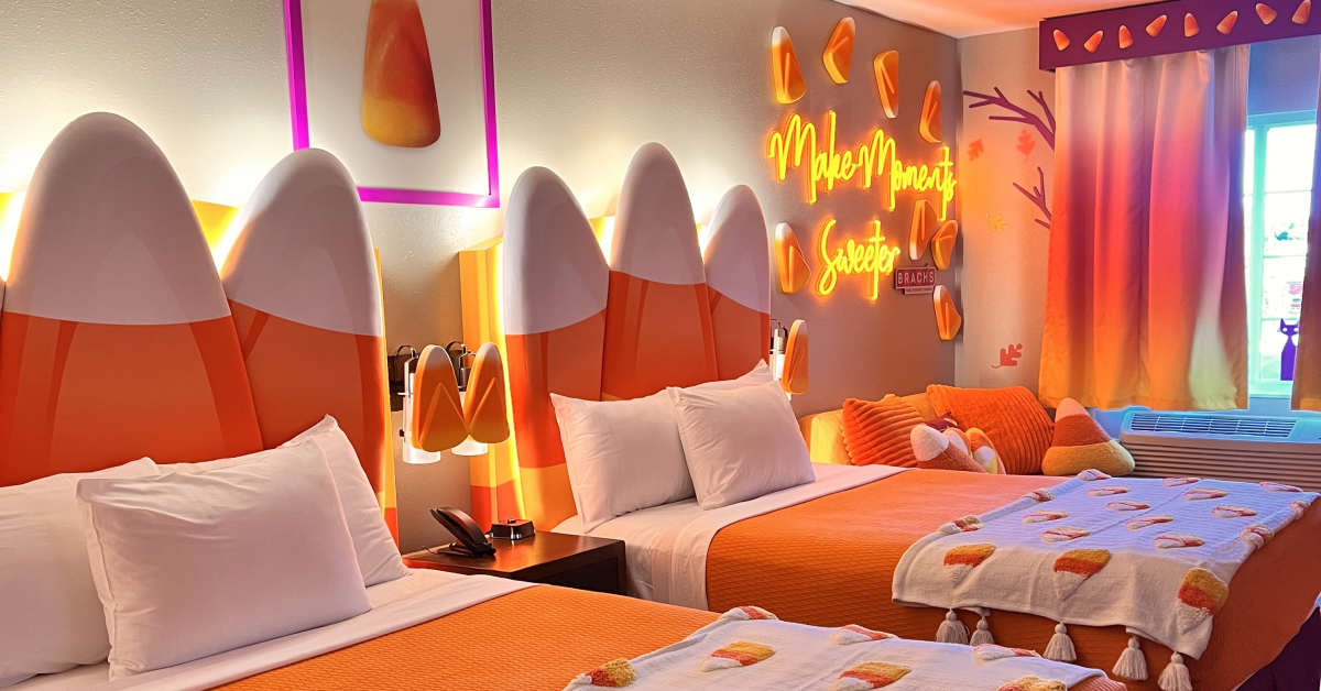 Sweeten Your Fall Getaway With a Stay in a Candy Corn-Themed Suite