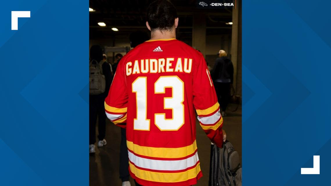 Denver Broncos player honors Gaudreau brothers before game against Seahawks