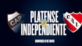 Platense vs. Independiente, por la Liga Profesional: hora y cómo ver en vivo por TV