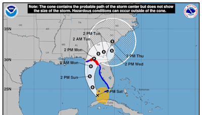 Debby strengthens to Category 1 hurricane, moves closer to Florida's Big Bend: Updates