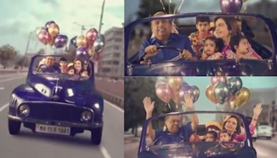 VIDEO: Mukesh Ambani and Nita Ambani Create Magical Car Ride Moments with Grandchildren at Anant-Radhika’s Sangeet