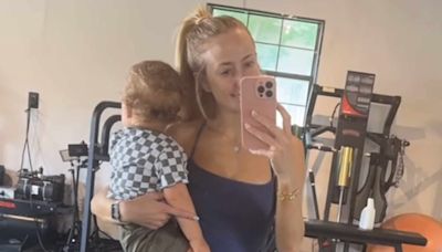 Brittany Mahomes Posts Cute Workout Video with Son Bronze: ‘My Dumb Bell for the Day’