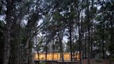 A Father and Son Seamlessly Slot an H-Shaped Home Into a Forest in Argentina