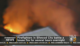 Firefighters spend hours battling blaze in Ellwood City